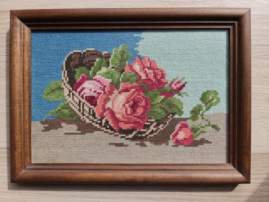 Гоблен с рози рамкиран 31х22 см