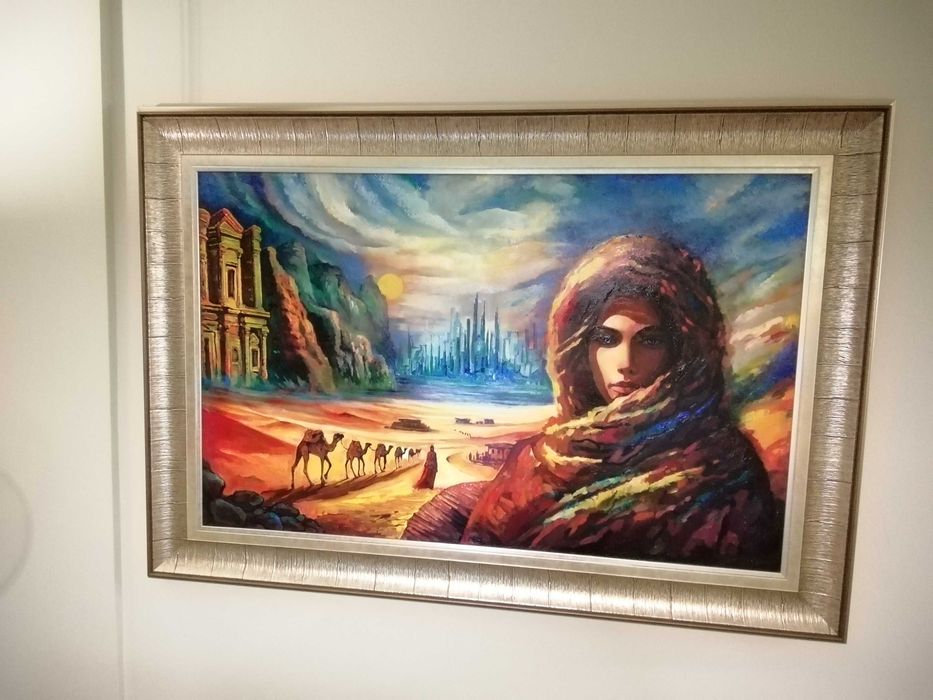 Прекрасна картина - масло, 133см/93см с  рамката