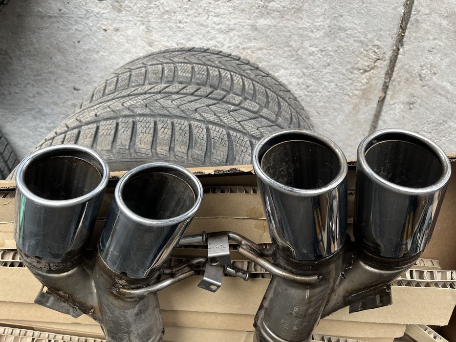 Оригинални Audi SQ5 хром накрайници двуцевки стомана спортна генерация