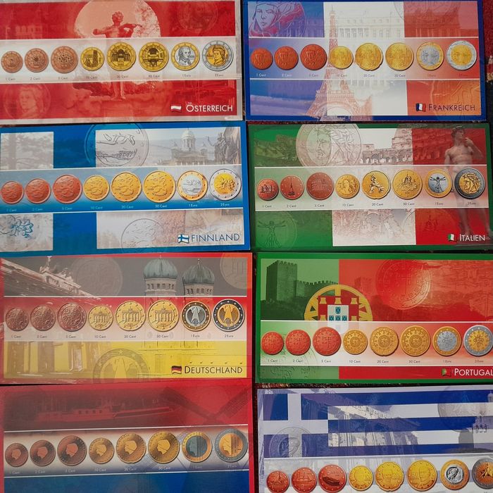 Открытки министерства финансов Германии посвящёные каталогу монет ес