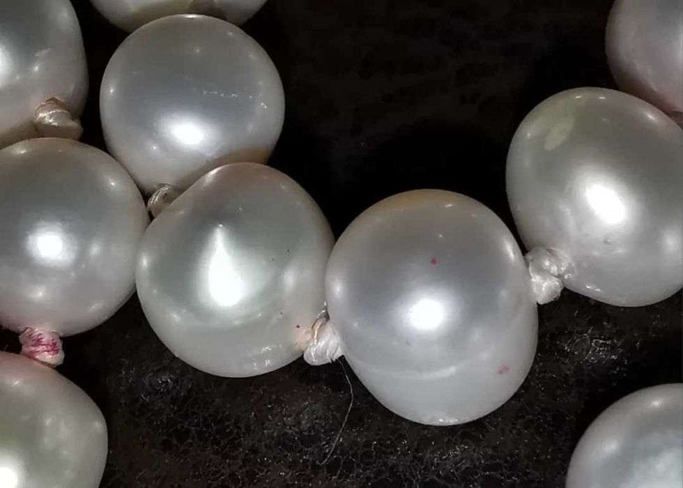 Colier perle naturale și glob de cristal și perla argint