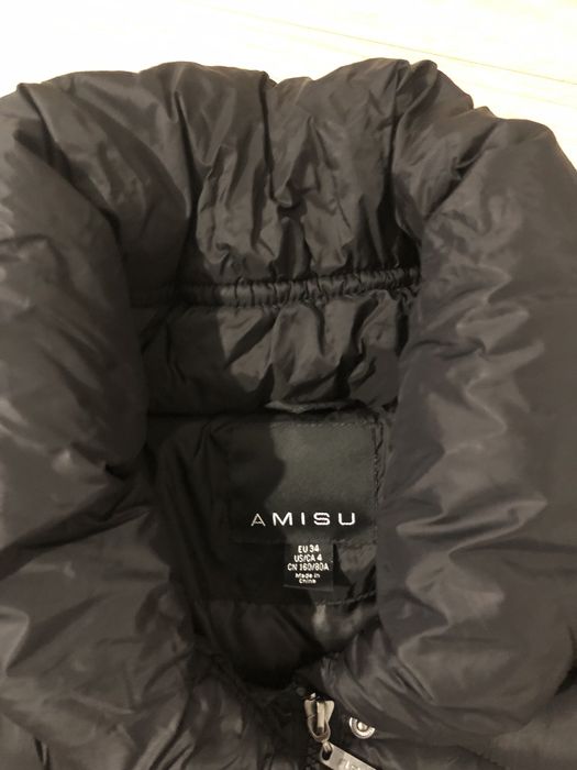 Geaca neagra lunga New Yorker, marimea 34
