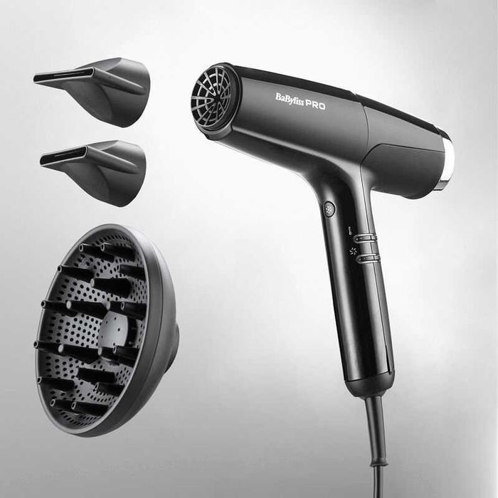 Фен BaByliss PRO Falco Black&Silver BAB8550BE