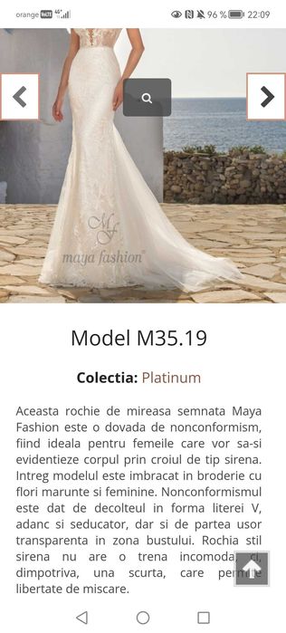 Rochie de mireasa Maya Fashion.