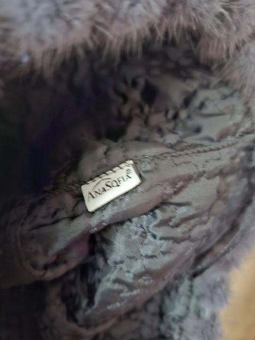 Норковая шапка серого цвета