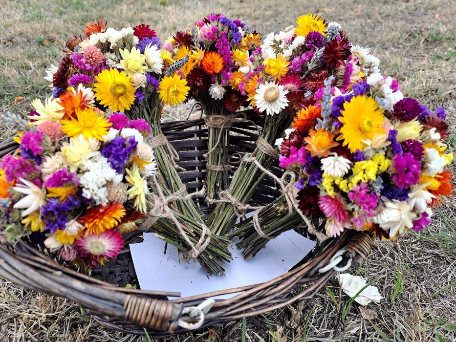 Buchet flori uscate natural