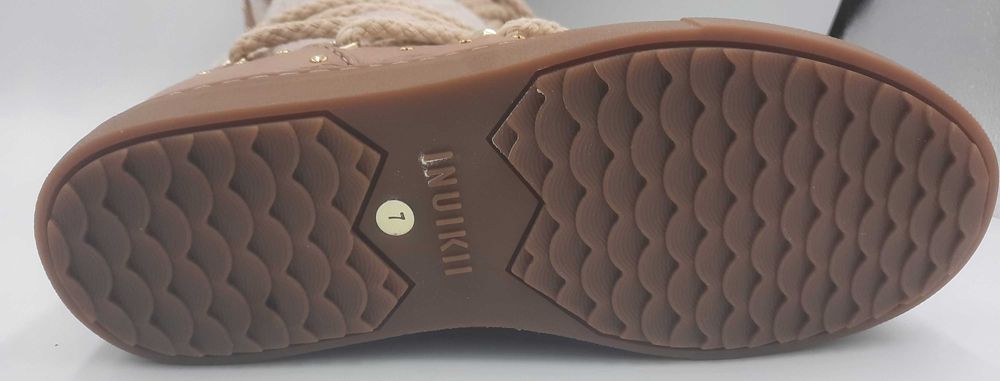 Ghete apres ski INUIKII originale piele + blana naturala 38