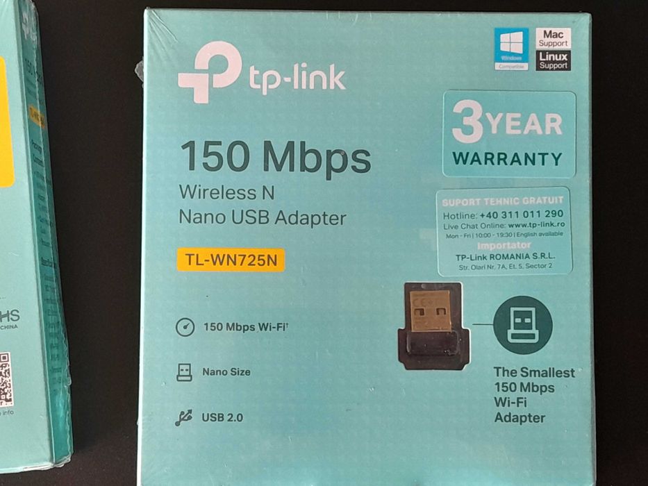 Nano USB Adapter - TL-WN725N - 2бр - чисто нови