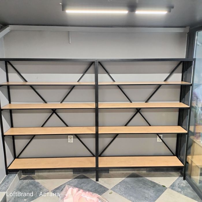 Изготовление стеллажей. Лофт мебель.