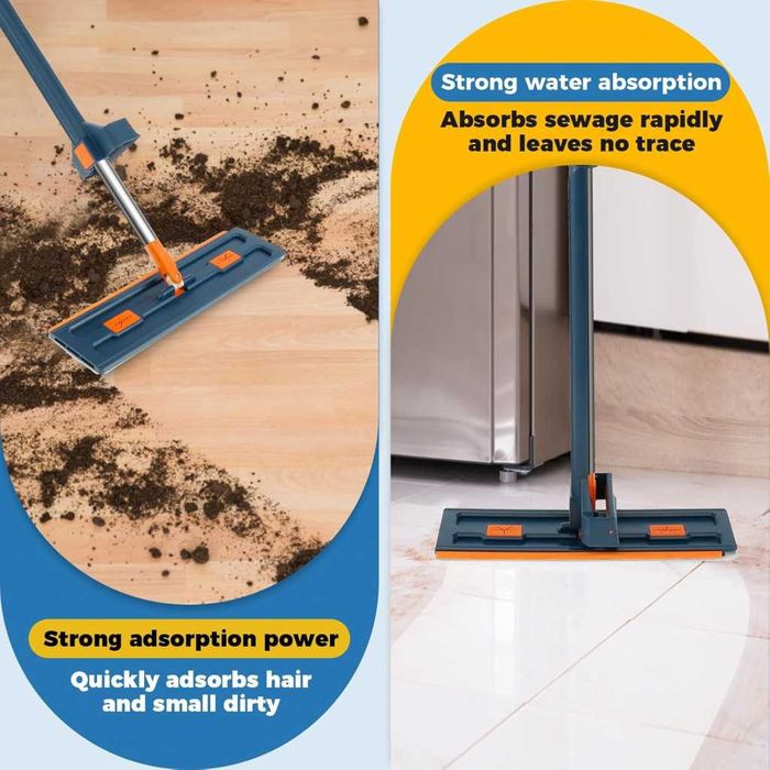 Комплект моп с 360° въртене и сгъваема кофа