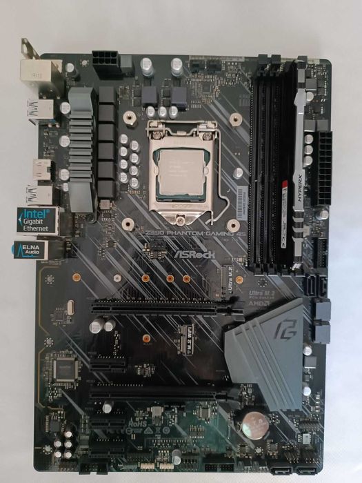 Intel Core i5 9600K, 16GB RAM HyperX FURY RGB, AsRock Z390 Phantom Gaming 4S, Cooler