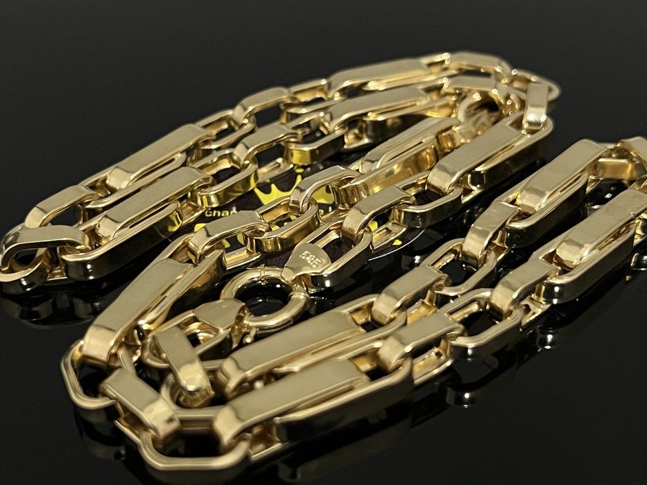 Bijuteria Royal CB : Lant barbatesc aur 14k 47,15gr