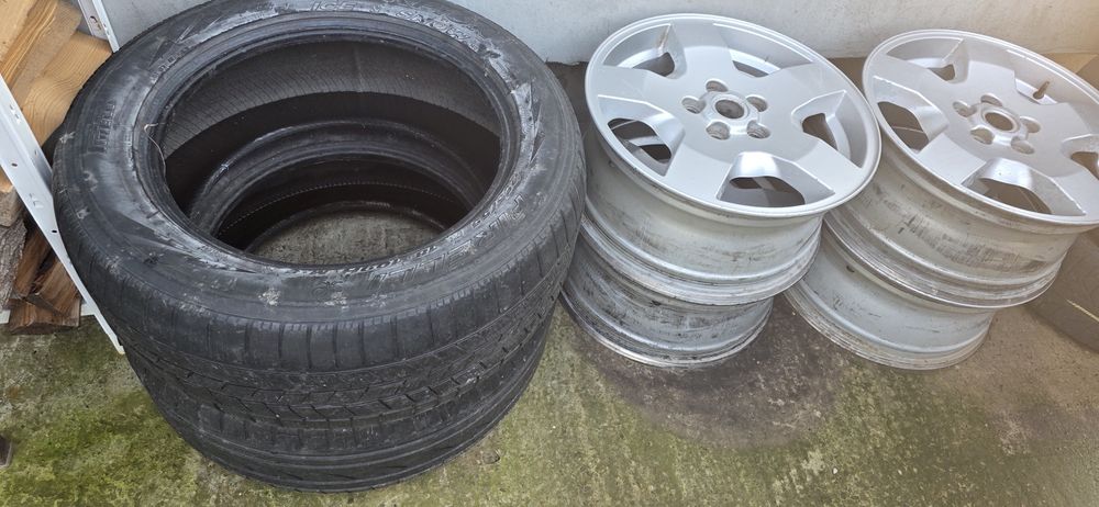 Set 4 Jante Aliaj R18 Originale Land Rover Discovery 3 / Range Rover + 2 Anvelope 255/60 R18
