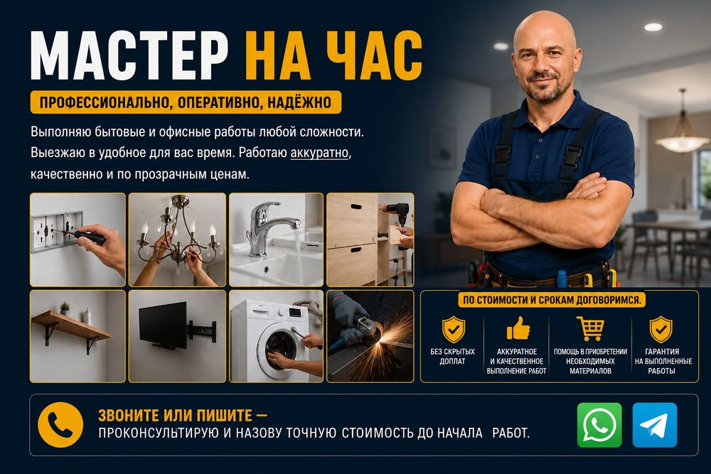 Мастер на час — и порядок у вас.