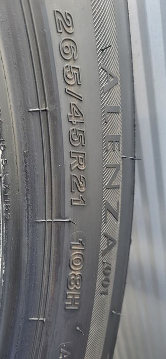 anvelope 265 45 21 bridgestone alenza dot 2022