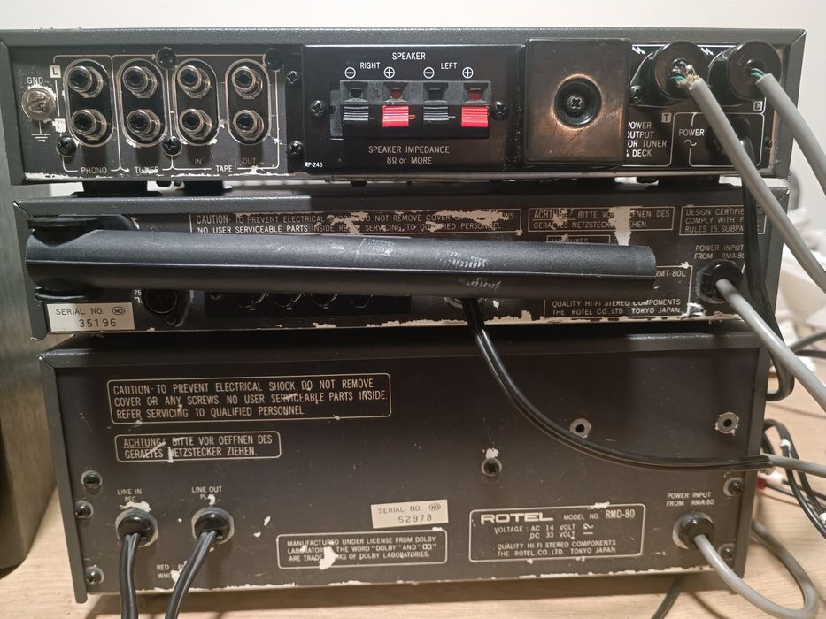 Linie audio vintage Rotel Micro 80 System
