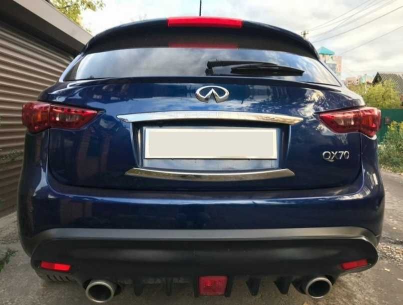 Диффузор на задний бампер Infiniti FX35, FX37, QX70, FX30d
