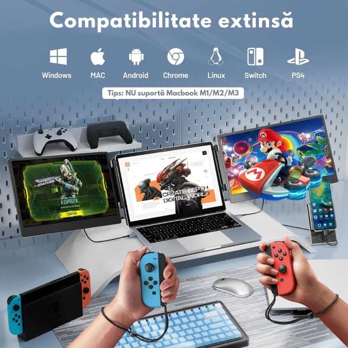 De vânzare monitor extensibil și portabil pentru laptop
