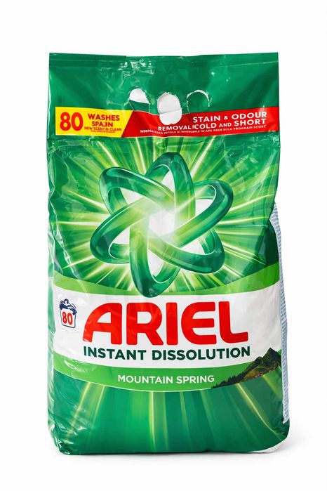 Прах за пране Ariel Планинска Пролет - 80 пранета