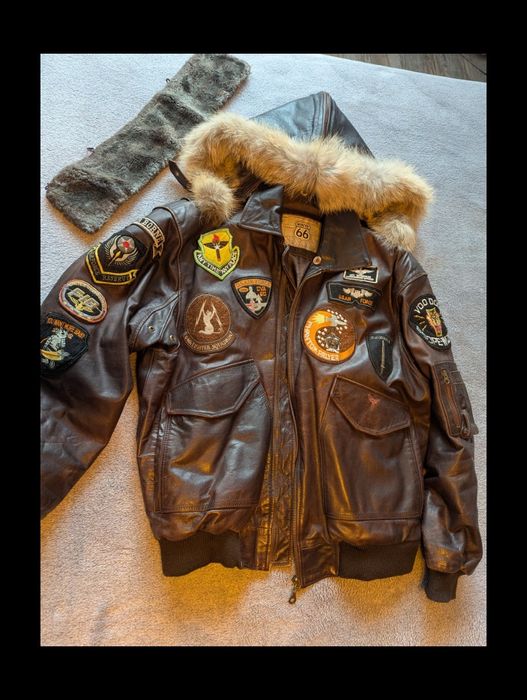 Авиаторско яке от естествена кожа