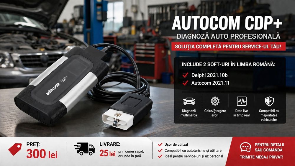 Autocom CDP+ Diagnoză Auto Profesională + CADOU Softuri