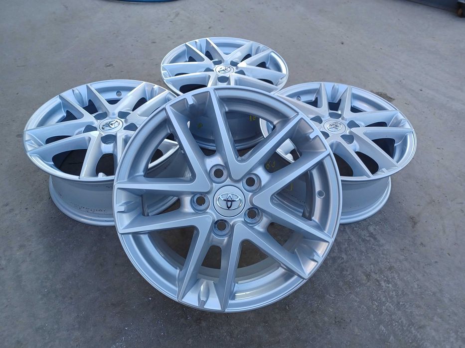 4 бр. чисто нови оригинални алуминиеви джанти TOYOTA 16'' 5x114.3
