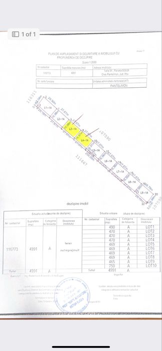 De vanzare loturi teren