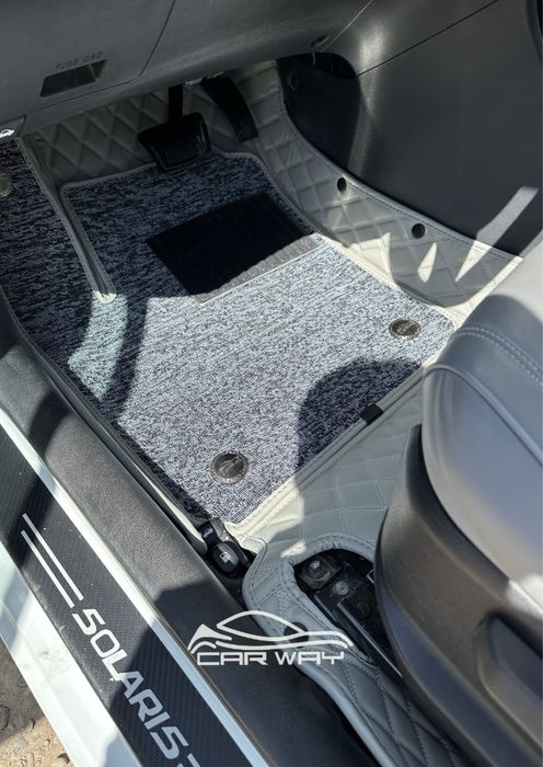 9D polik / коврики для Hyundai Accent 2012