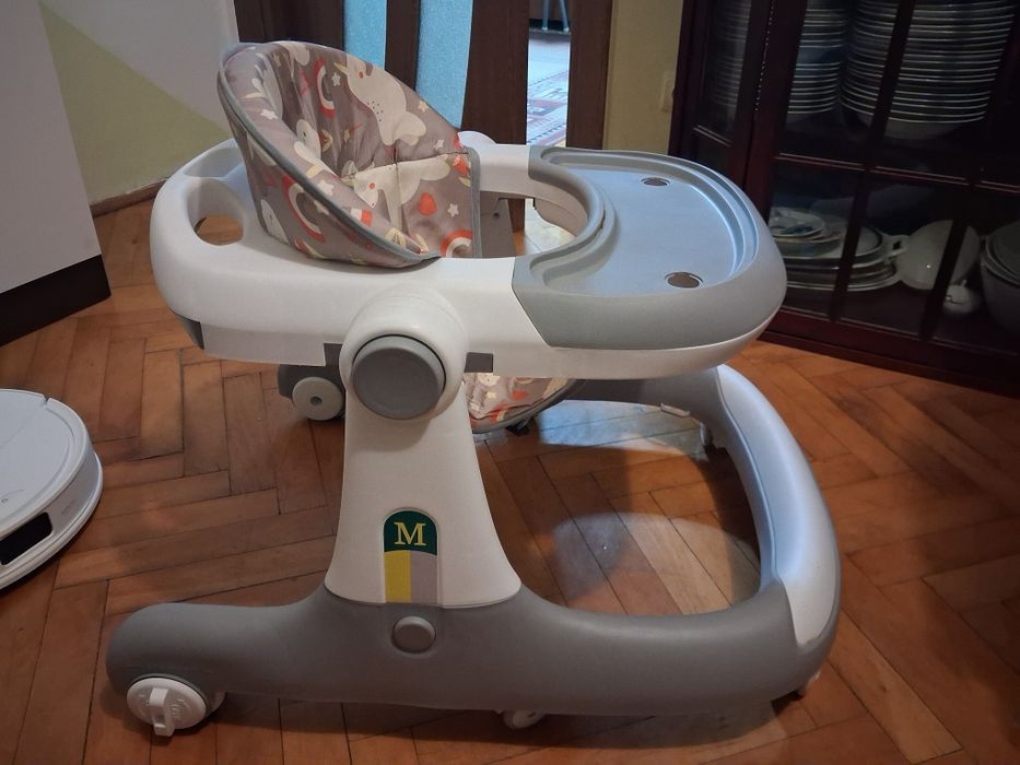 Premergător bebeluși Little  Mom Cosmos Grey 2 in 1