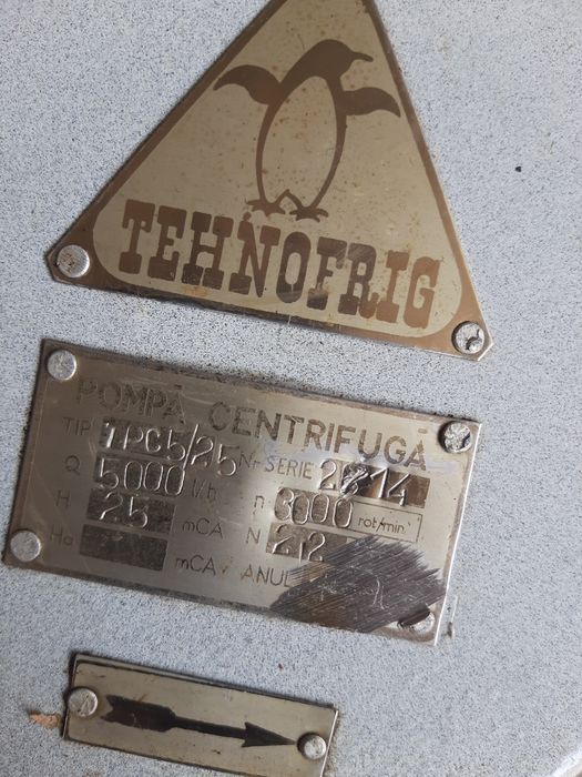 Pompă trifazică, lichide alimentare