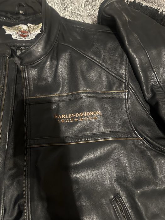 Jacket Biker Leather Harley Davidson 4XL