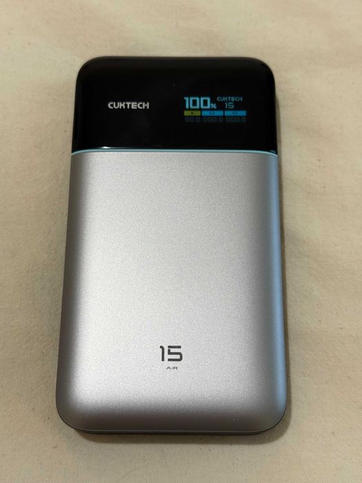 Продавам CUKTECH 15 Air, 15 000 mAh, само 306 г, 65W - отлично състояние