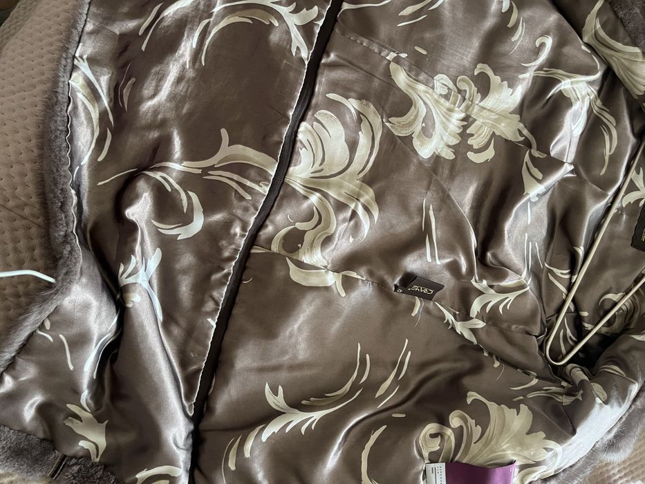 Шуба  коричневая - трансформер, норка