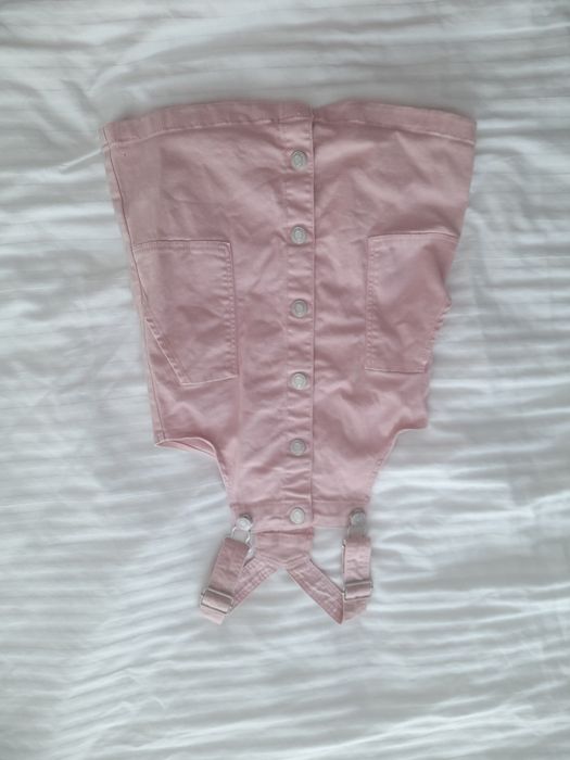 Sarafan roz, fete, H&M, marimea 2-4 ani