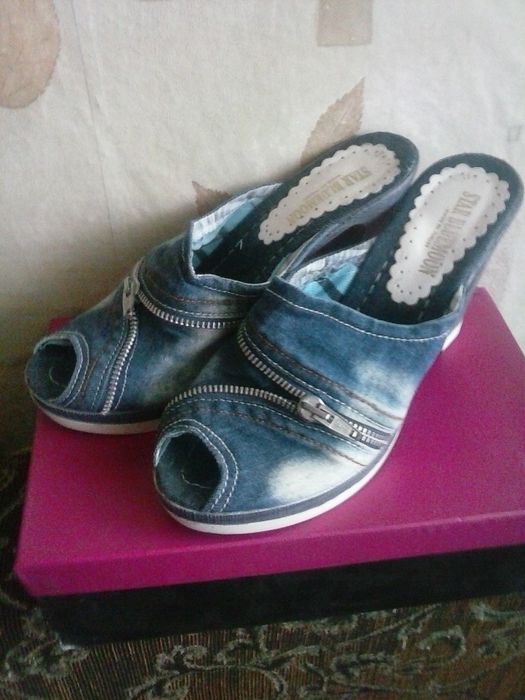 Новые джинсовые сабо