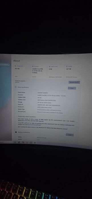 Vand setup gaming(DOAR IN BOTOȘANI)