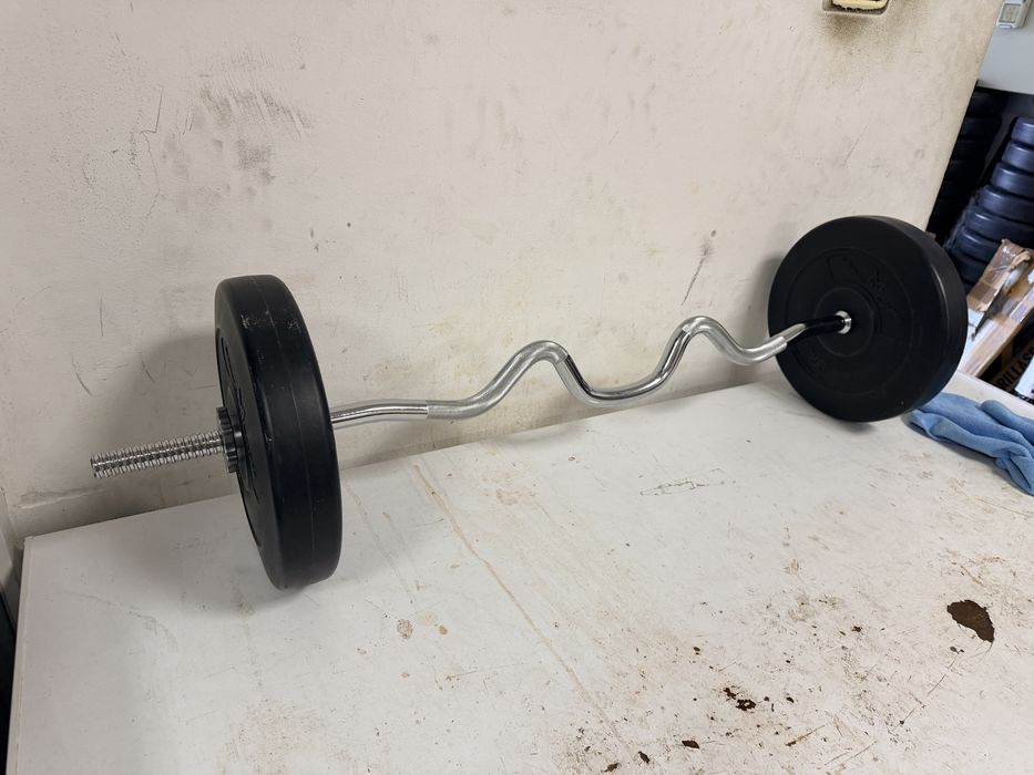 Bara super z curli ez+ Discuri 2x10 kg, noi pret promo 300 lei