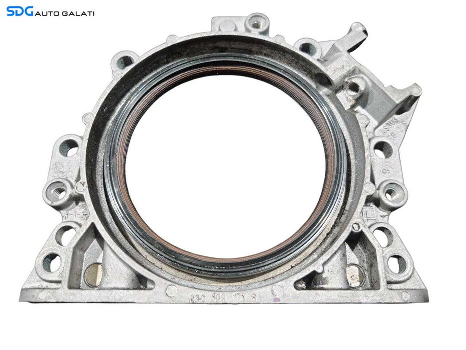 Capac Flansa Simering Vibrochen Arbore Cotit Volkswagen Passat B6 1.6 FSI 2005 - 2010 Cod 030103171S [N3847]