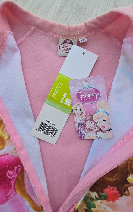 Детска пижама гащеризон Принцеси 18-24 месеца - НОВА