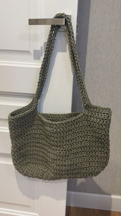 Шоппер вязанный ручная работа