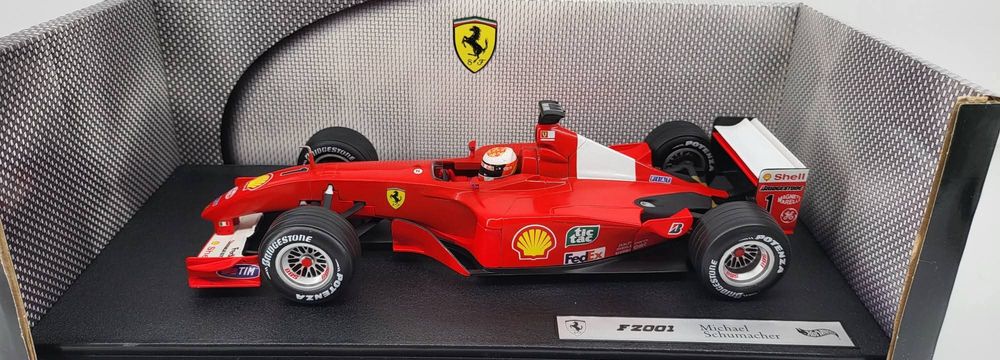 Macheta auto Formula 1 Ferrari F1 2000 Schumacher 1/18 Hotwheels