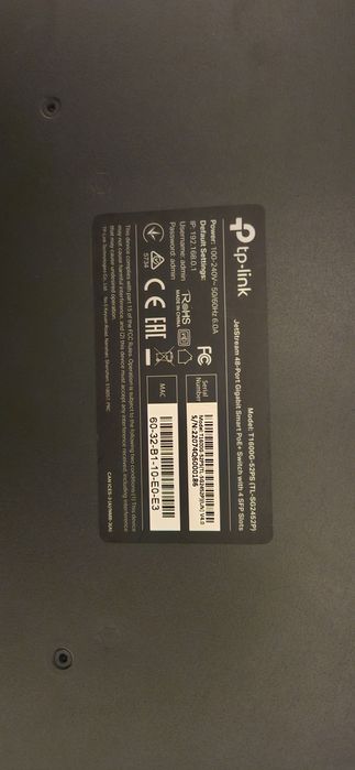 Коммутатор TP-Link T1600G-52PS PoE+
