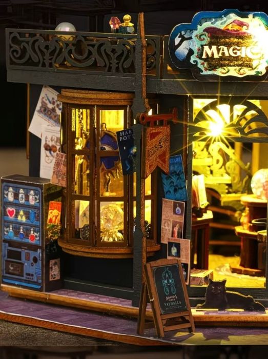 Румбокс,DIY box, 3d кукольный домик, деревянный пазл-конструктор