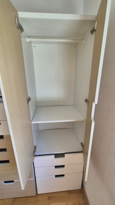Vand set de 2 dulapuri camera copii Ikea SMASTAD bej