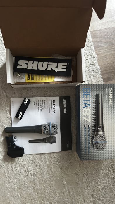 Срочно!!! Продам микрофон Shure BETA 87 A новый