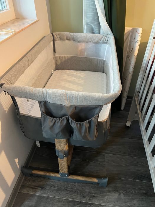Patut Co-Sleeper cu sistem de leganare Leonie, Gery Stone, Lionelo