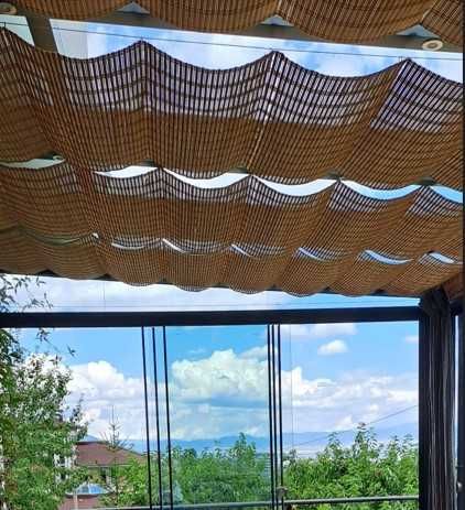 Бамбукови щори за зимна градина/пергола