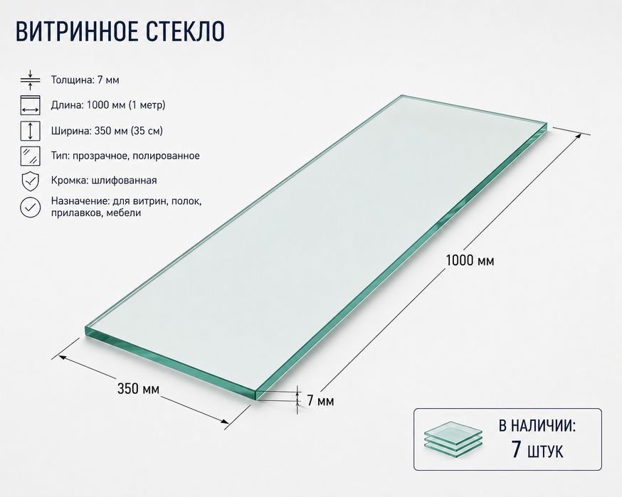 Стеклянные полки