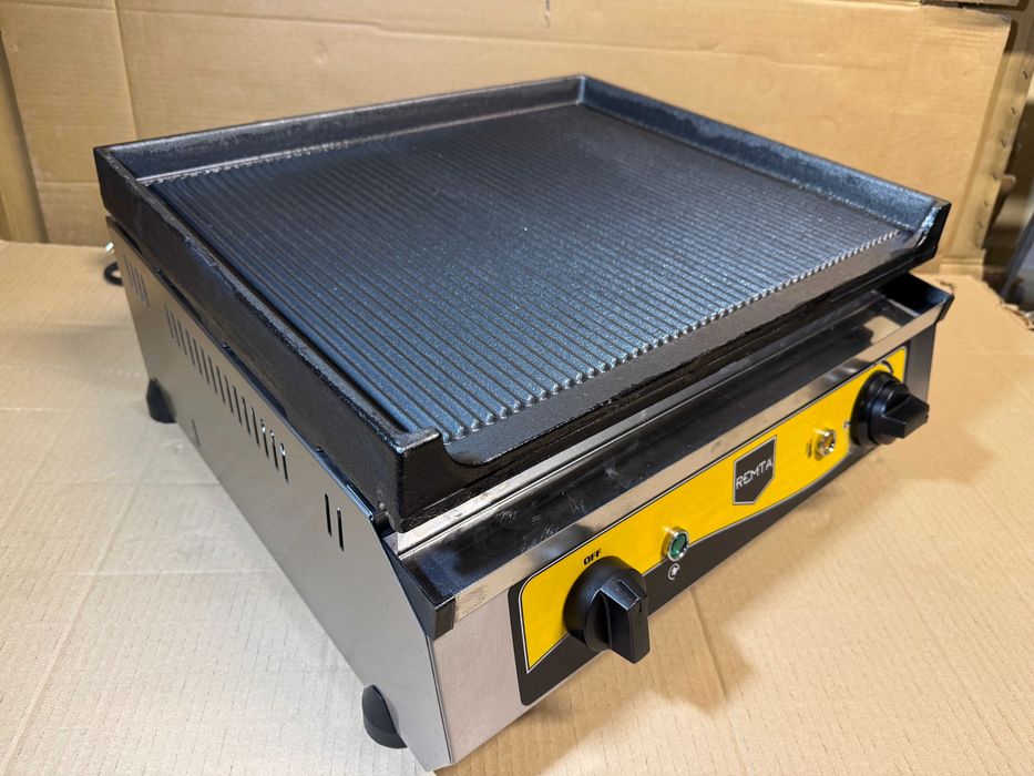 Професионална Електрическа Скара Чугунена Плоча Оребрена - 51 см