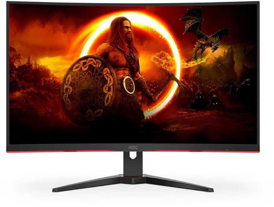 Гейминг монитор AOC 32" с извит екран, 240 Hz